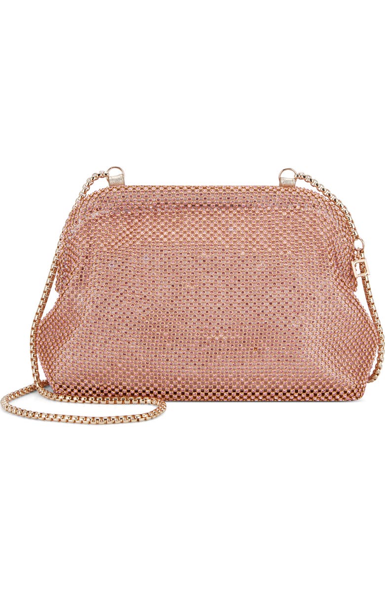 Rafe New York Brooke Diamante Frame Clutch, Main, color, Apricot