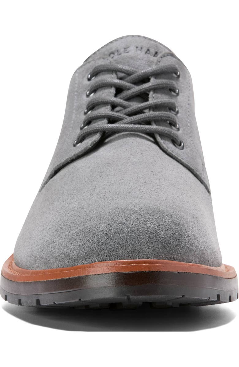 Cole Haan Chamberlain Grand Plain Toe Derby, Alternate, color, Quiet Shade Suede / Dk Brown