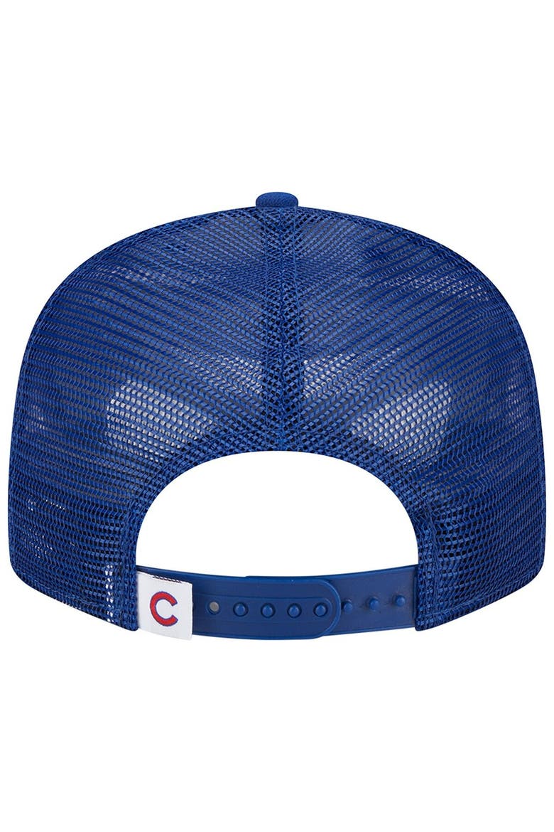 Men's New Era Royal Chicago Cubs Team Color Trucker 9FIFTY Snapback Hat, Alternate, color, Royal