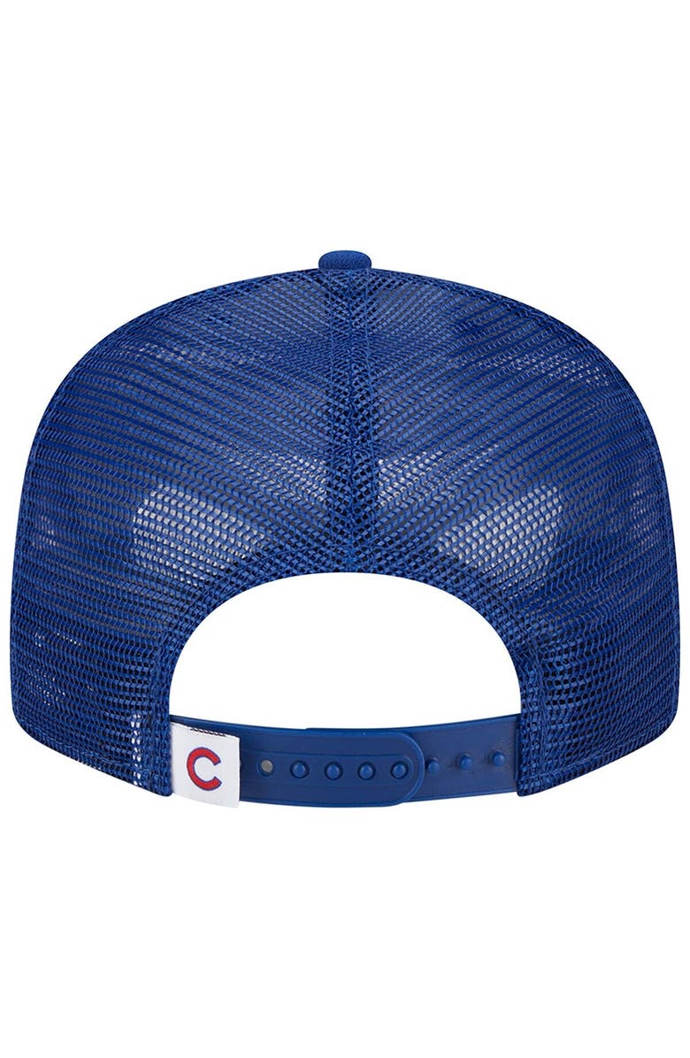 New Era Men's New Era Royal Chicago Cubs Team Color Trucker 9FIFTY Snapback Hat, Alternate, color, Royal