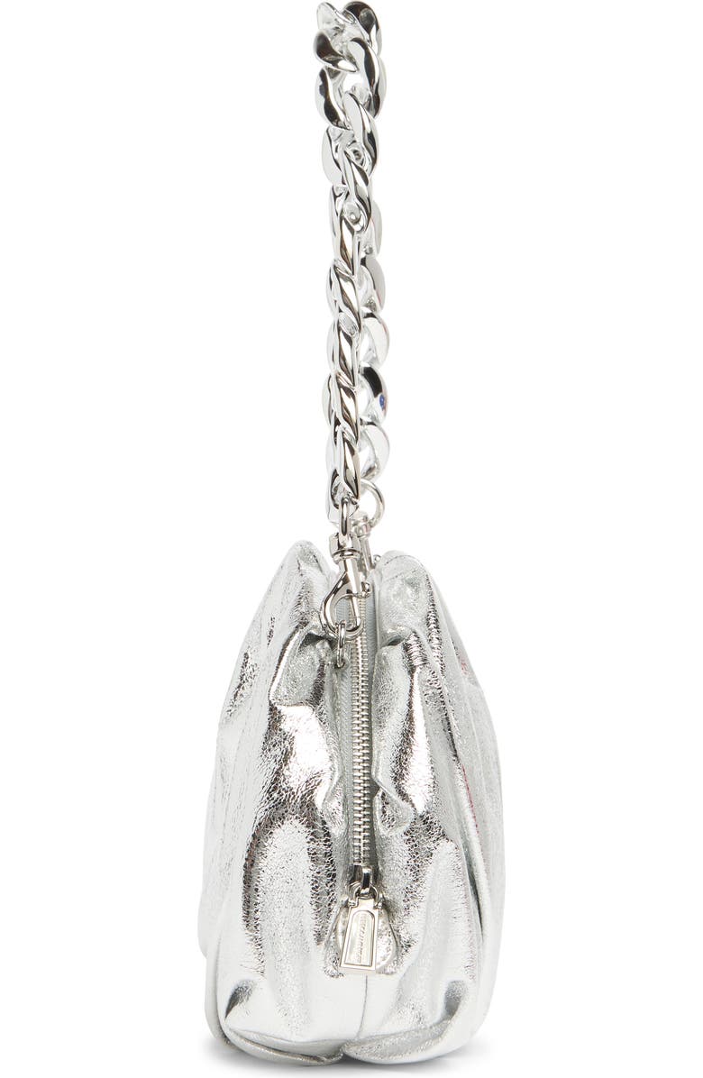 Rebecca Minkoff Resin Chain Strap Ruched Clutch, Alternate, color,