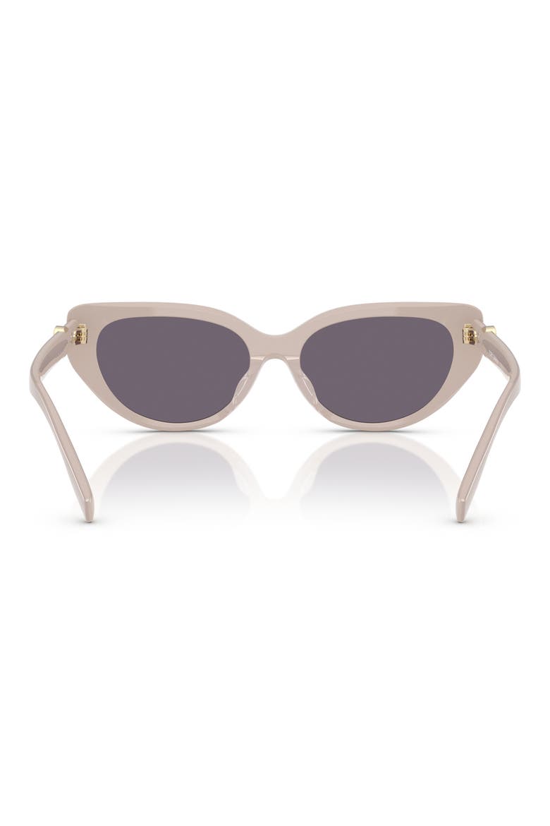 55mm Cat Eye Sunglasses, Alternate, color, CRYSTAL