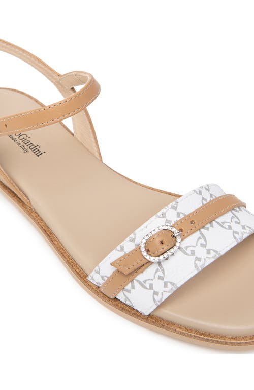 Nerogiardini Logo Ankle Strap Sandal