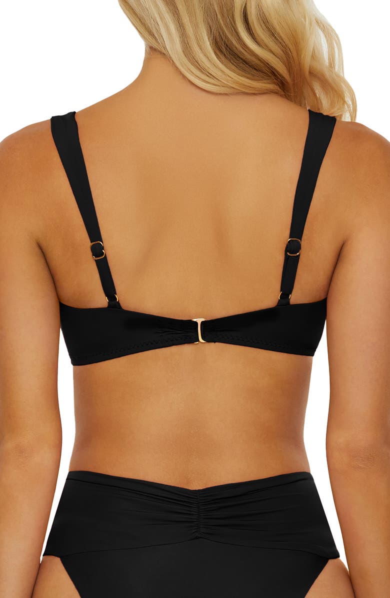 Isabella Rose Belmore U-Wire Bikini Top, Alternate, color, Black