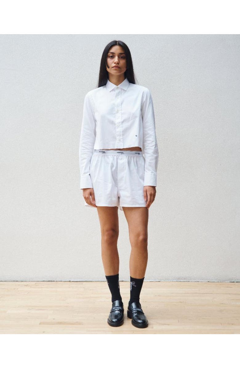 Hommegirls Original Men's Cropped Shirt, Alternate, color, White