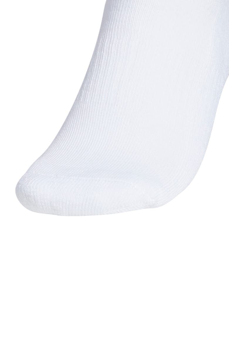adidas Athletic Cushioned Crew Socks - Pack of 6, Alternate, color, White
