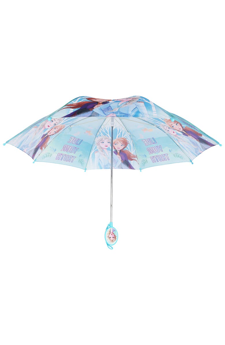 Disney Frozen "Live Your Truth" Kids Umbrella, Alternate, color, Light Blue