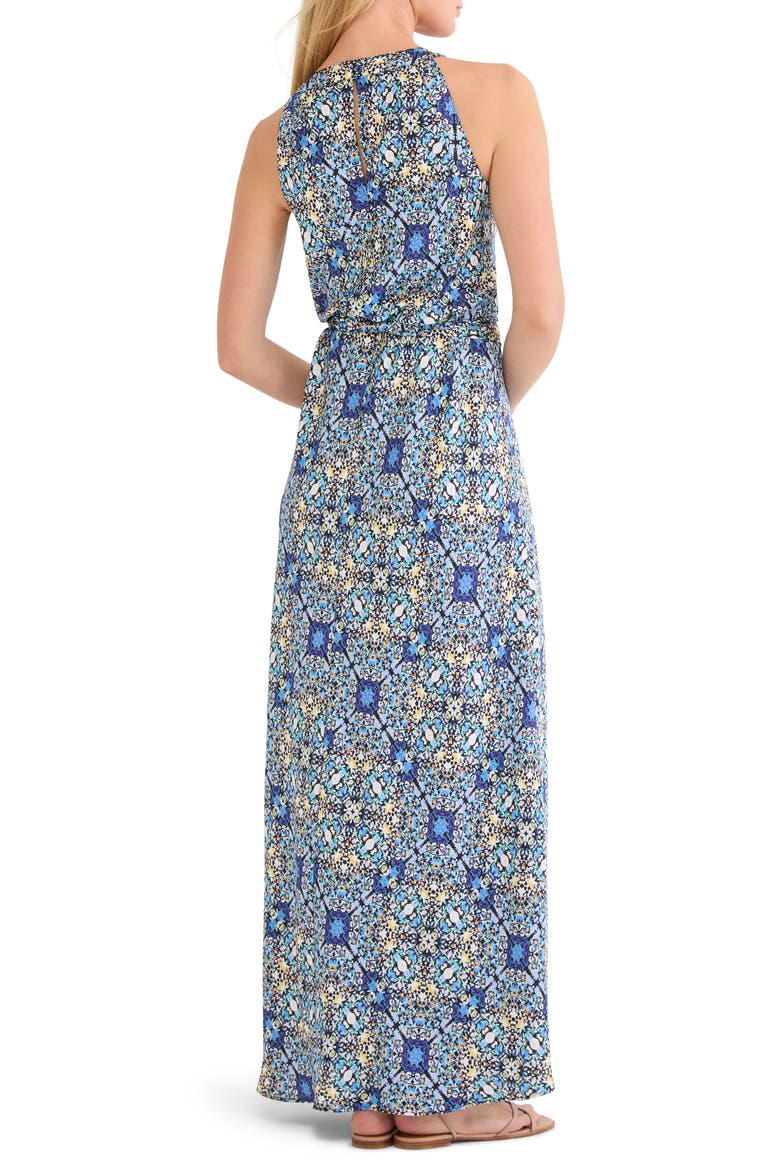 Becca Filigree Tile Sleeveless Dress, Alternate, color, BLUE MULTI