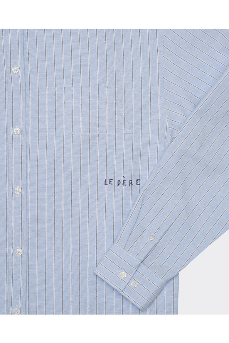Oxford Button Down Shirt, Alternate, color, Campion Blue Stripe