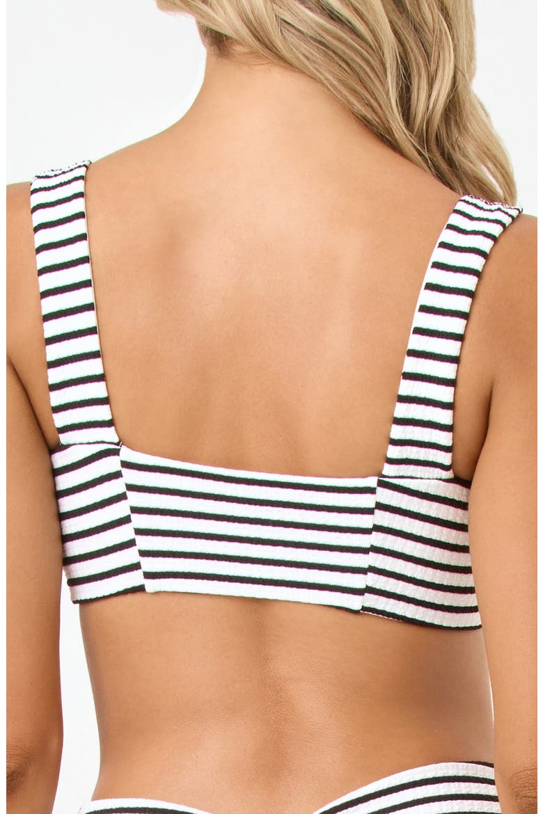 Marlee Shirred Bikini Top, Alternate, color, SAIL ALONG STRIPE