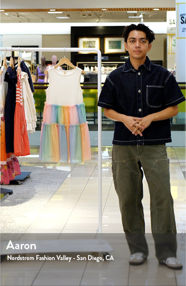 Kids' Tiered Rainbow Tutu Dress, sales video thumbnail