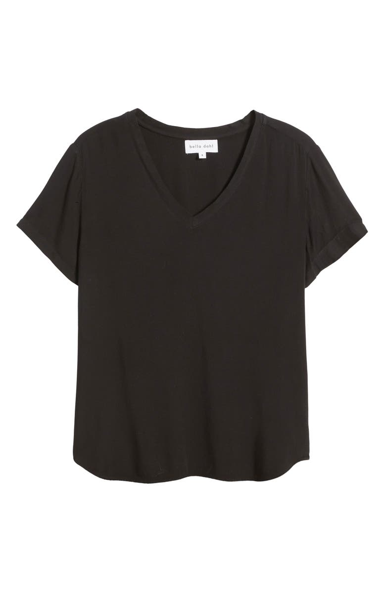 Bella Dahl V-Neck Top, Alternate, color, Vintage Black