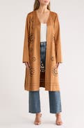 Forgotten Grace Lasercut Long Sleeve Duster