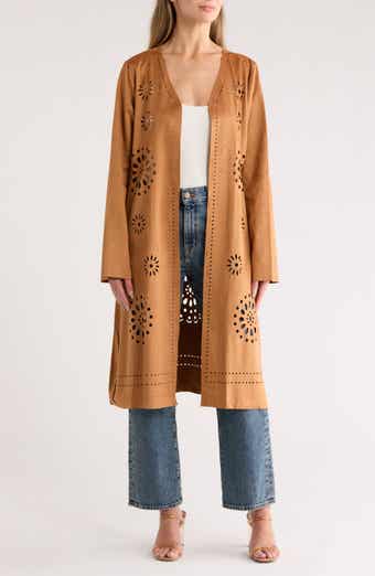 Forgotten Grace Lasercut Long Sleeve Duster
