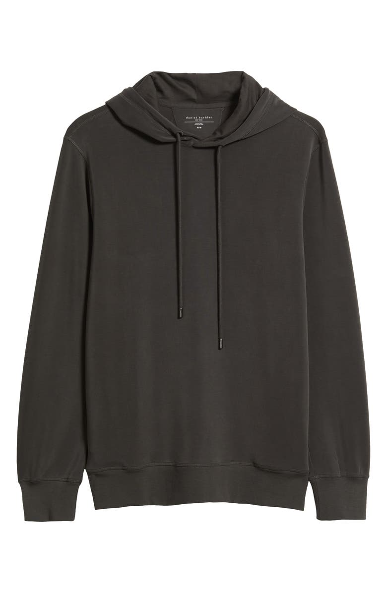 Daniel Buchler Supersoft Hoodie, Alternate, color, Charcoal