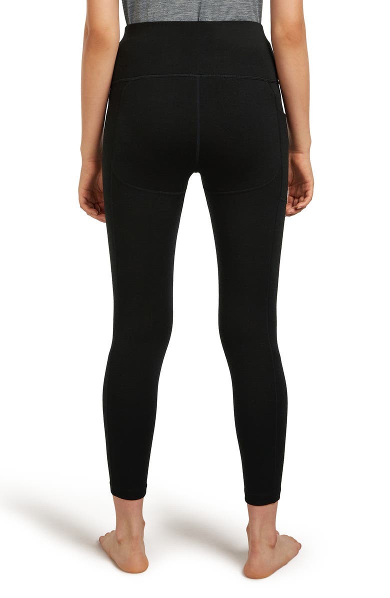 Icebreaker Merino Wool 260 Fastray II Leggings, Alternate, color, Black