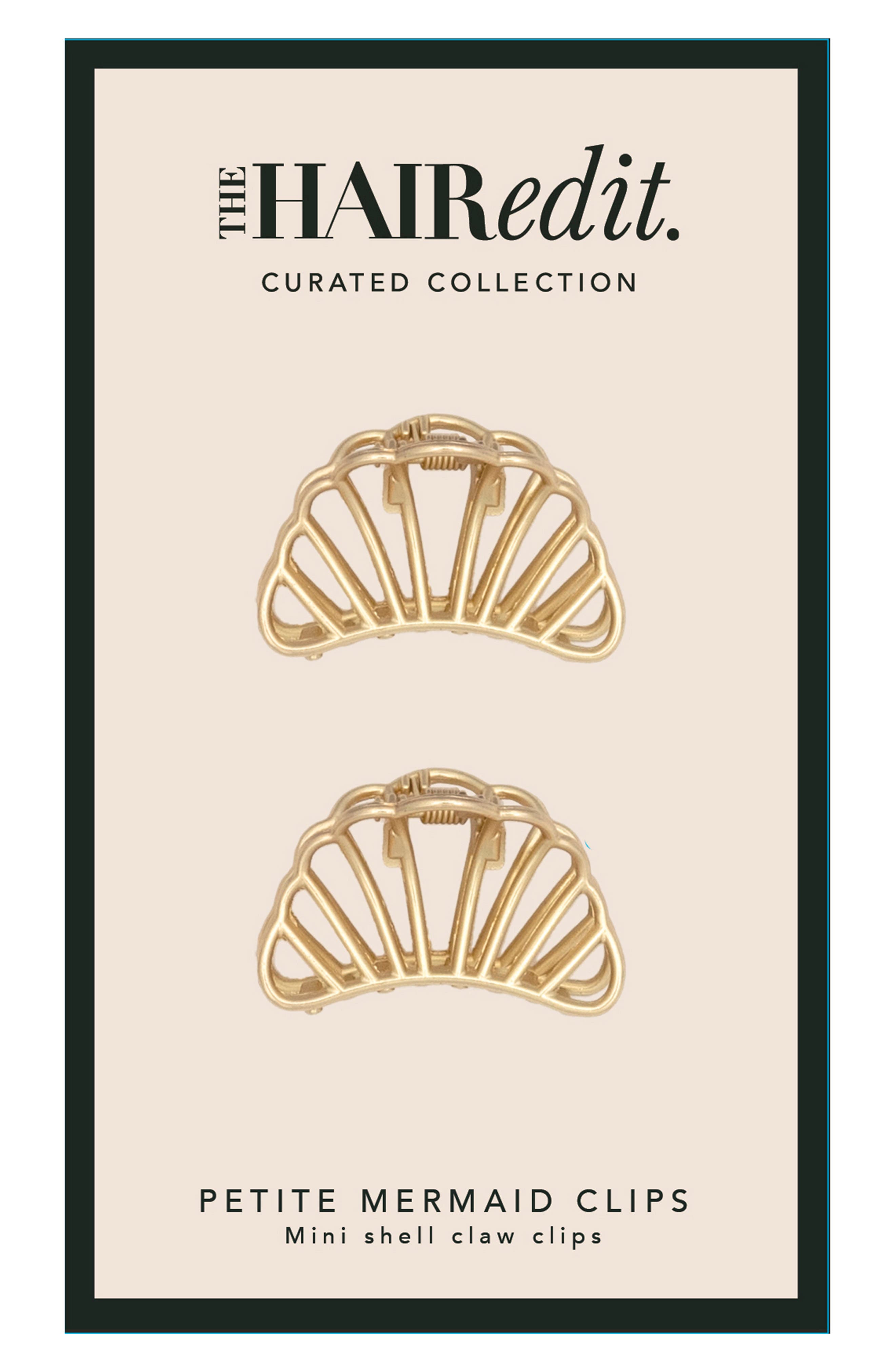 The Hair Edit 2-Pack Petite Mermaid Shell Claw Hair Clips | Nordstromrack