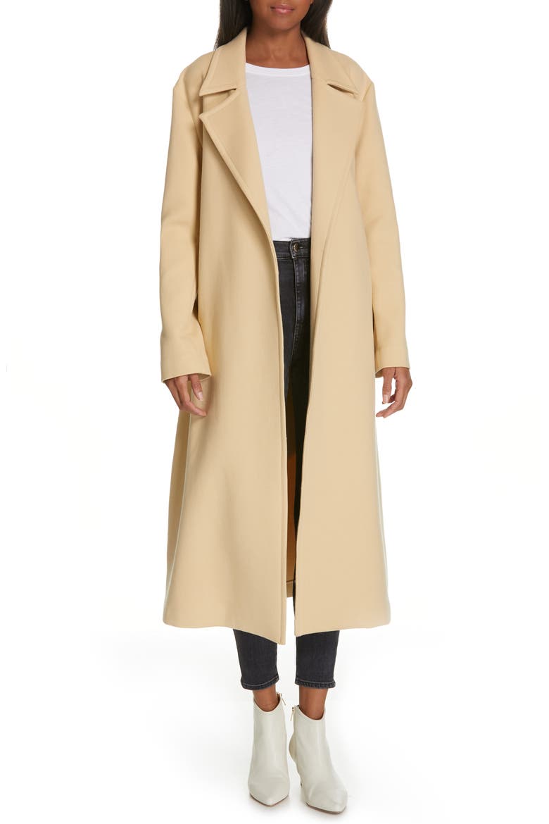 Alyssandra Trench Coat, Main, color, BISCUIT