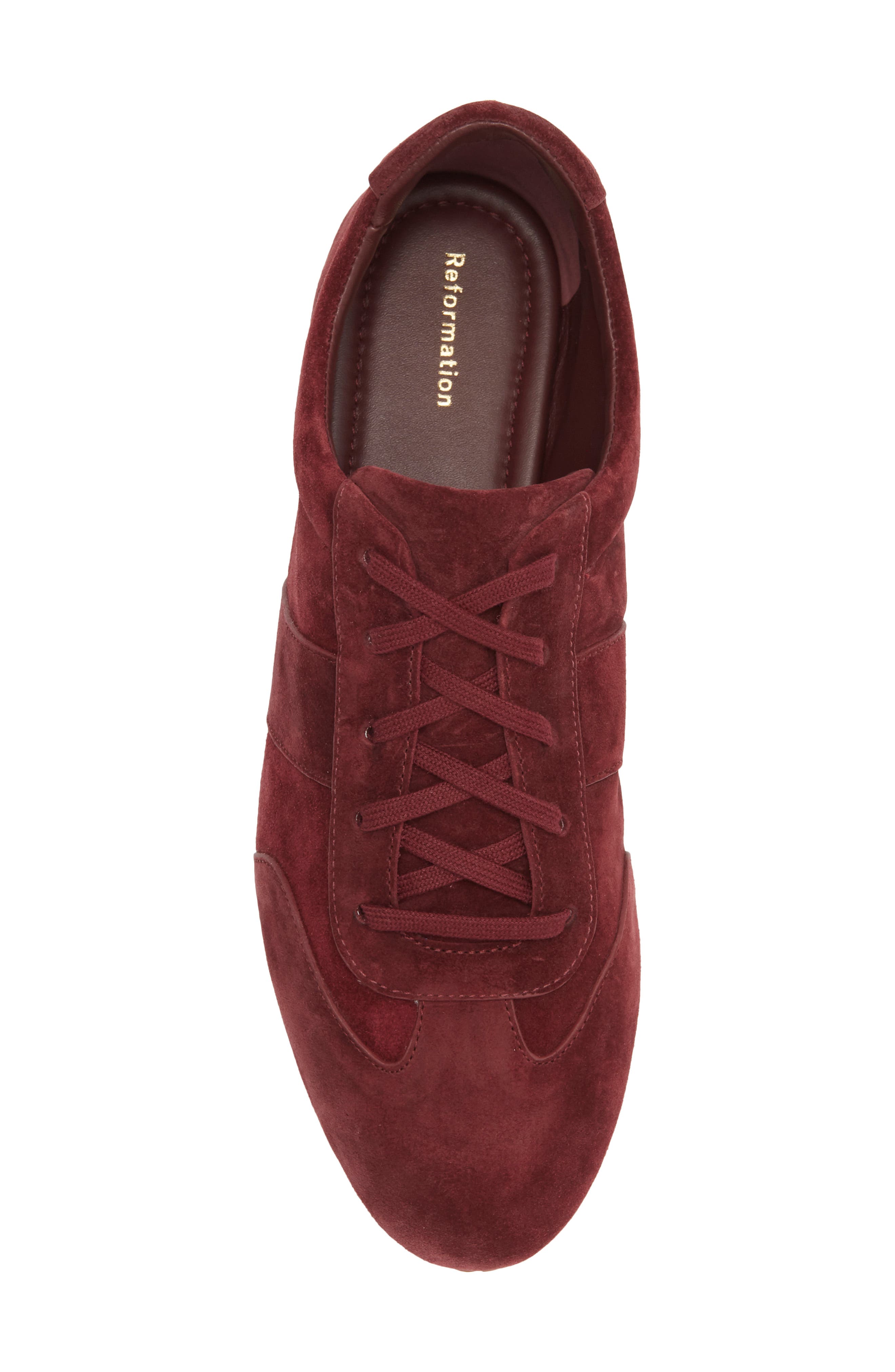TERRA BALLET SNEAKER, Alternate, color, RUBY SUEDE