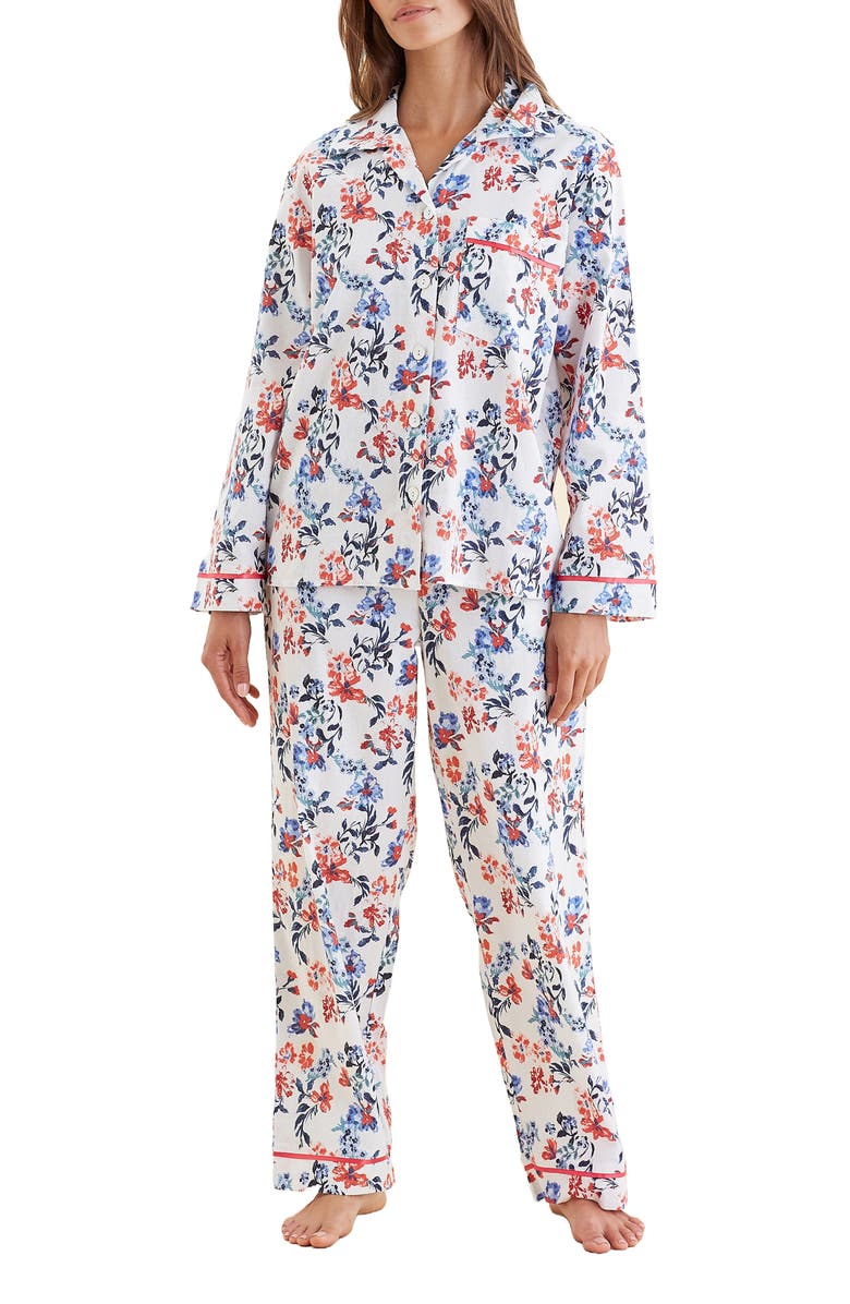 Papinelle Harper Cosy Print Organic Cotton Pajamas, Main, color,