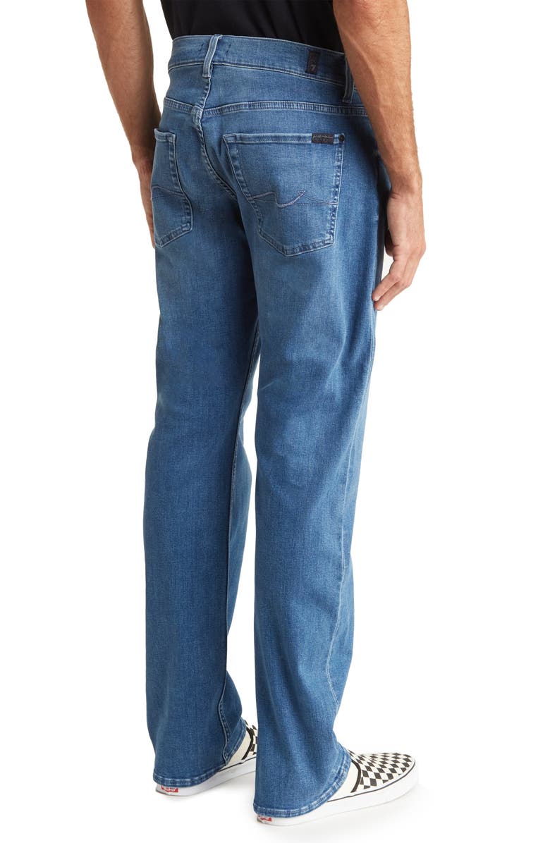7 For All Mankind Austyn Squiggle Stretch Straight Leg Jeans, Alternate, color,