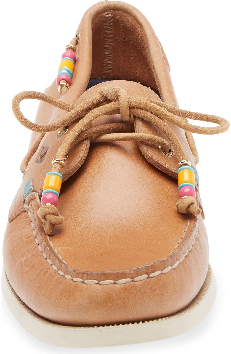 Sperry Authentic Original 2-Eye Beaded Boat Shoe, Alternate, color, Nutmeg Bead