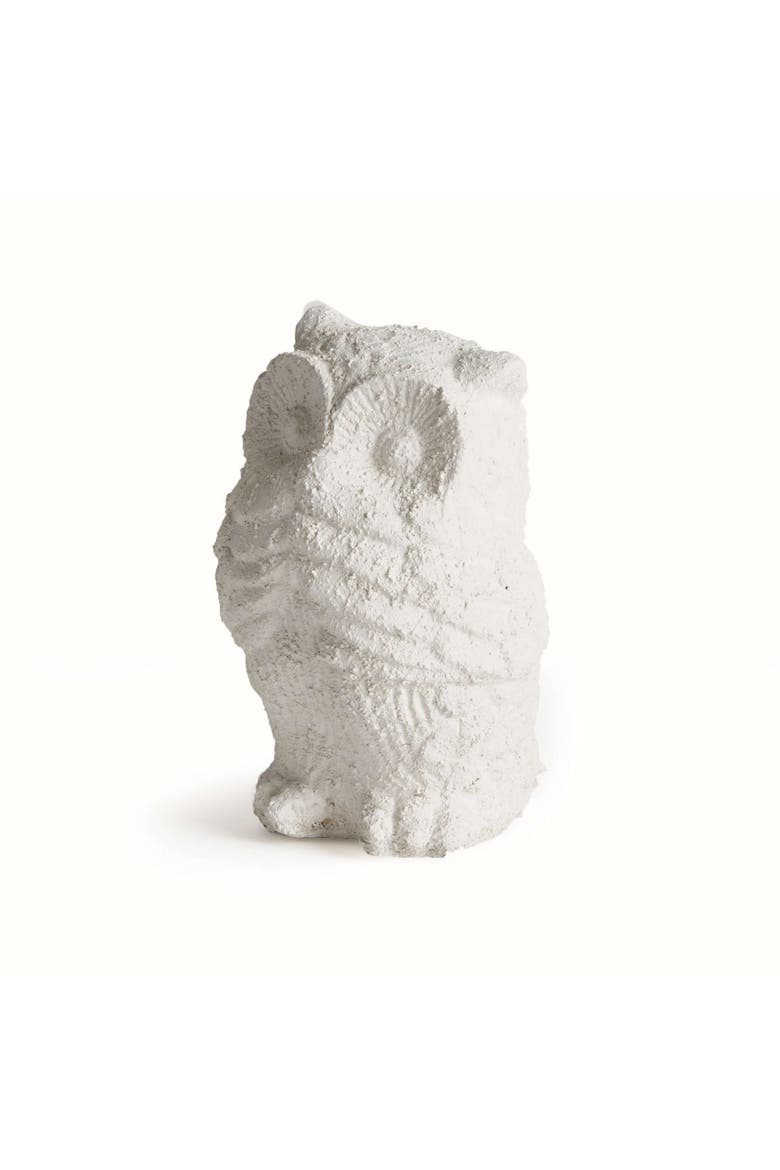 Weathered Garden Owl, Main, color, White