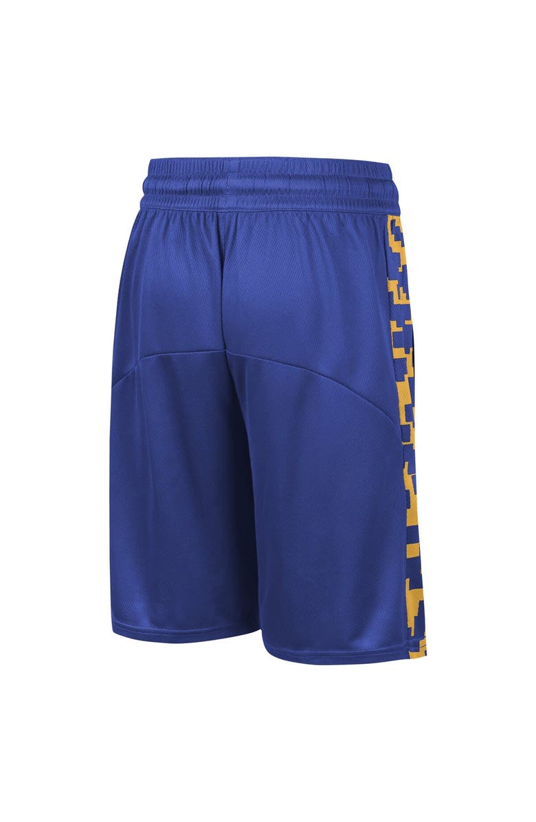 Nike Youth Nike Royal Golden State Warriors Courtside Starting Five Team Shorts, Alternate, color,