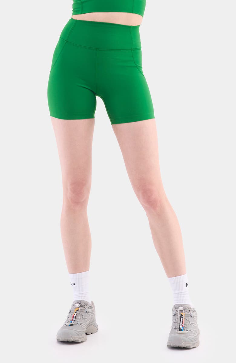 Halfdays Hattie Bike Shorts, Main, color, Verdant
