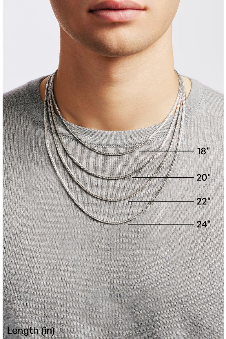 Curb Chain Necklace, 7mm, Alternate, color, STERLING SILVER - 20 INCHES