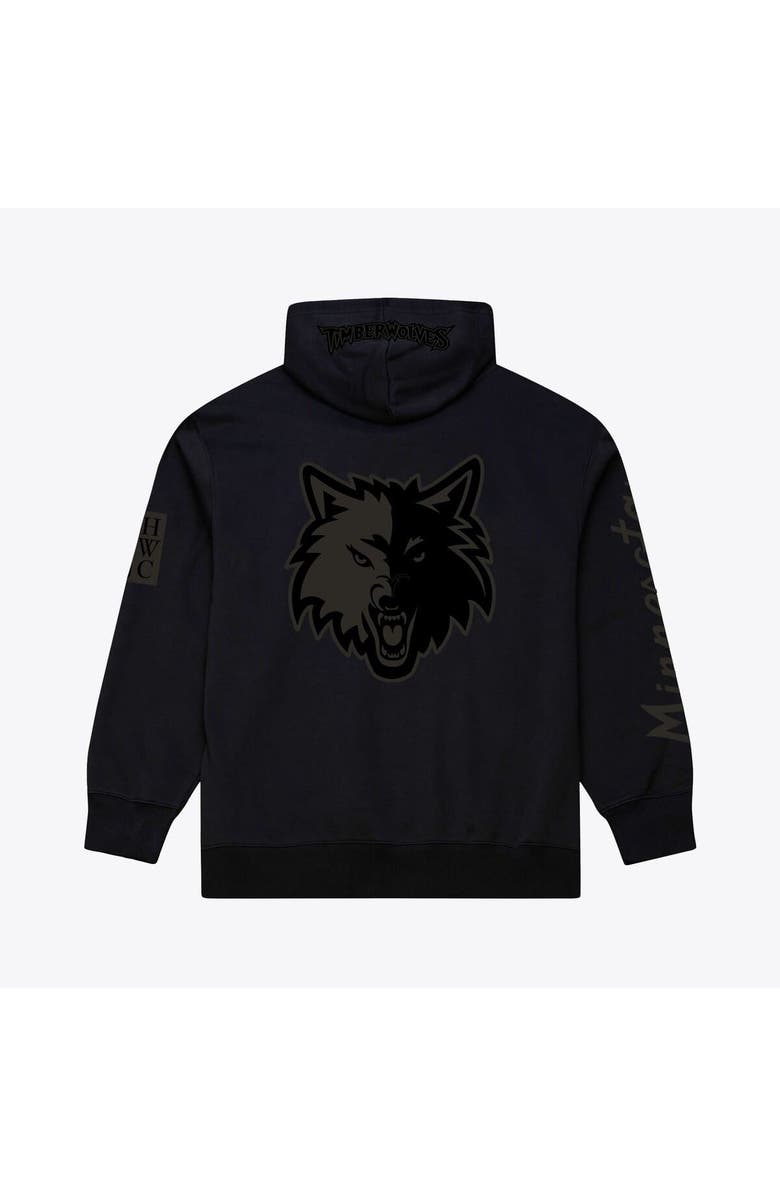 Mitchell & Ness Men's Mitchell & Ness Black Minnesota Timberwolves Phantom Fleece Hoodie, Alternate, color, Black