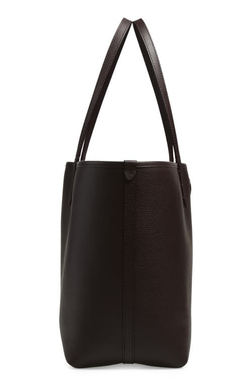 Burberry Medium Bloomsbury Leather & Canvas Reversible Tote In Burgundy