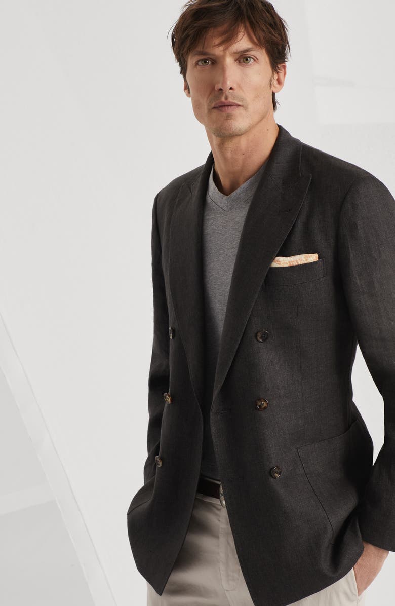 Brunello Cucinelli One-and-a-half breasted blazer, Alternate, color,