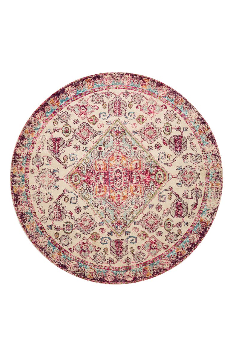 LOLOI Nadia Rug - Aqua/Pink - 5' x 8', Alternate, color,