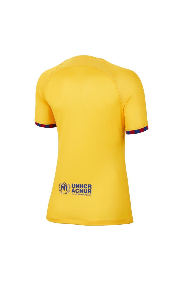 Nike Women's Nike Yellow Barcelona 2022/23 Fourth Breathe Stadium Replica Jersey, Alternate, color, Yellow