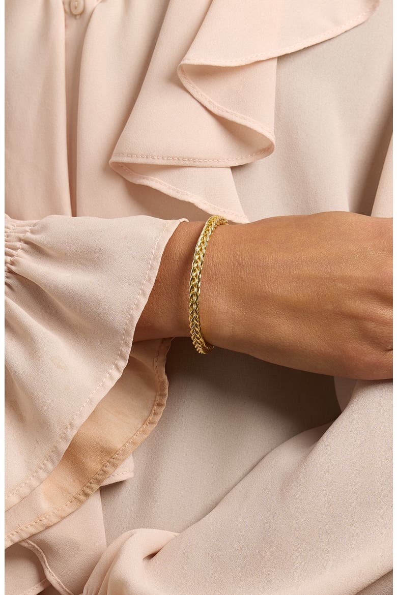 Braided Rope Cuff Bracelet, Alternate, color, GOLD