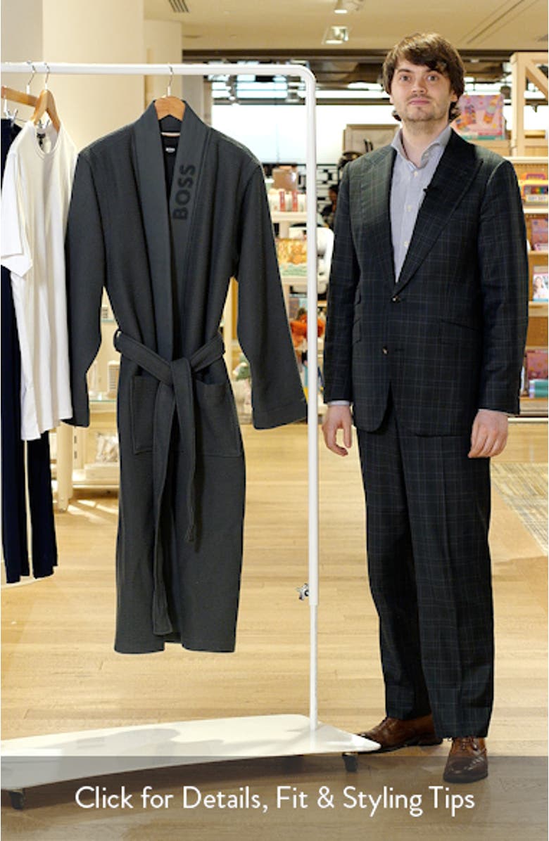 Waffle Knit Kimono Robe, sales video thumbnail