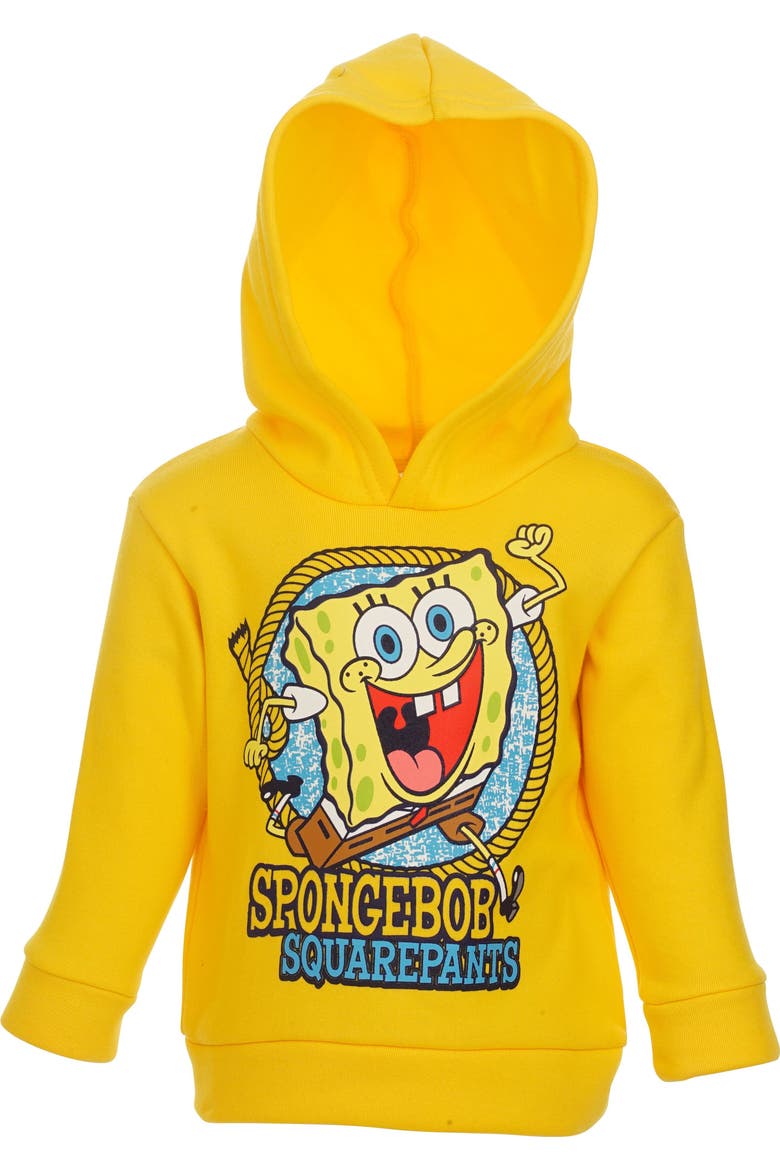 SpongeBob SquarePants Fleece 2-Piece Hoodie and Pants Set, Alternate, color, SpongeBob Yellow Navy