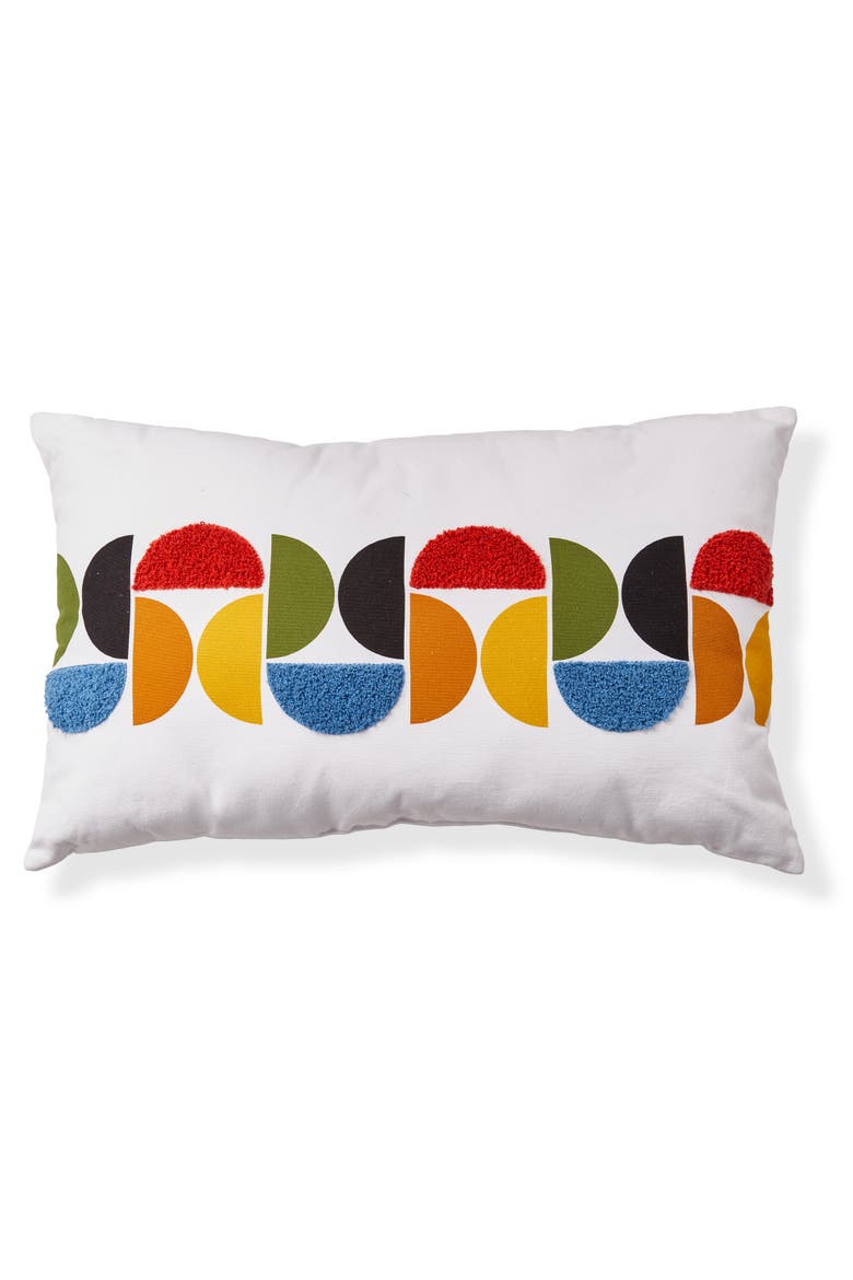 Knoll Lumbar Throw Decor Pillow, Main, color, White