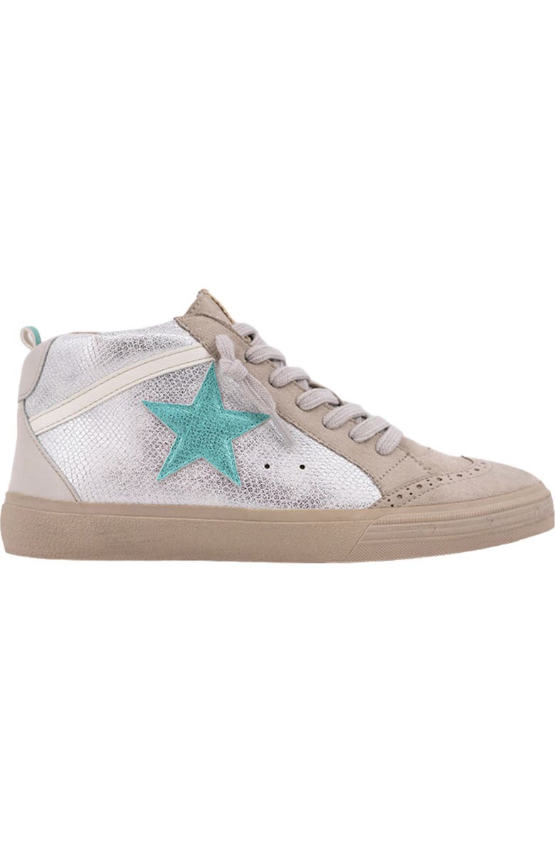 SHUSHOP Paulina Low Top Sneaker, Alternate, color, Silver Snake