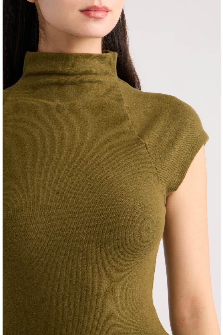 Pien Funnel Neck Knit Top, Alternate, color, MOSS GARDEN