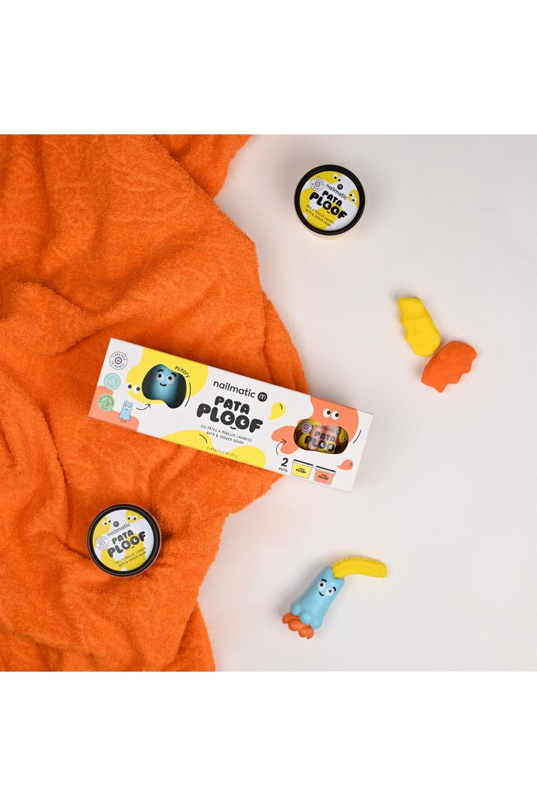 Soap Dough Cleansing Modeling Clay Pataploof Set of 2, Alternate, color, Yellow & Orange