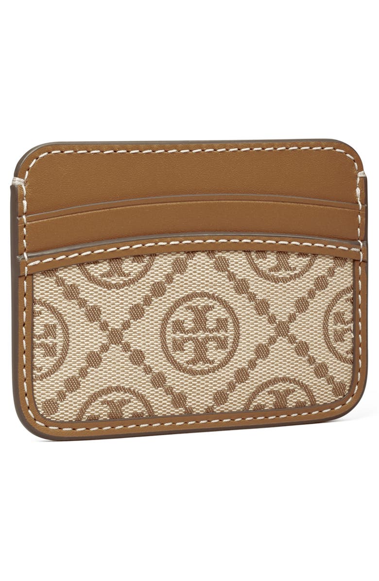 Tory Burch T Monogram Jacquard Card Case, Alternate, color,