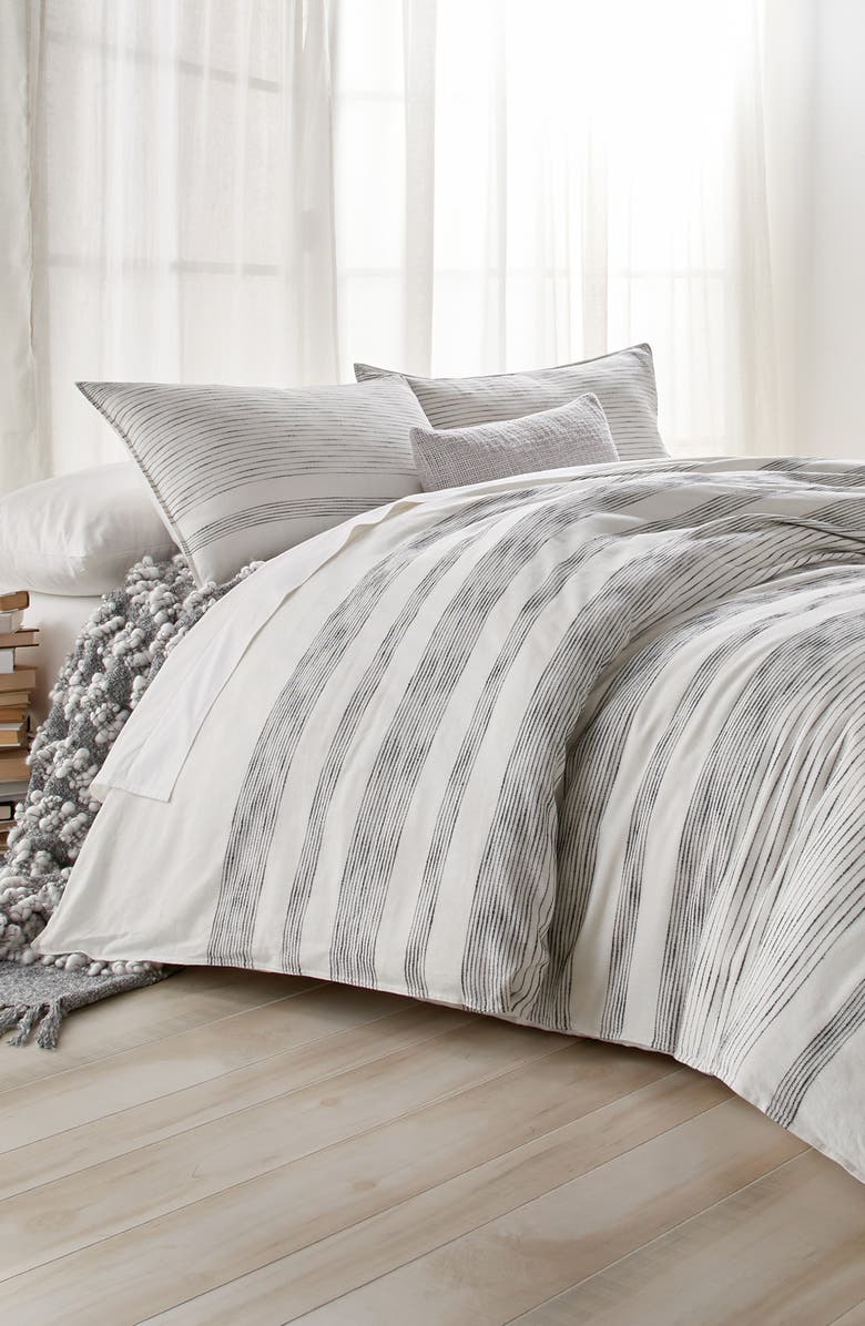 DKNY Pure Woven Stripe Duvet, Alternate, color, 