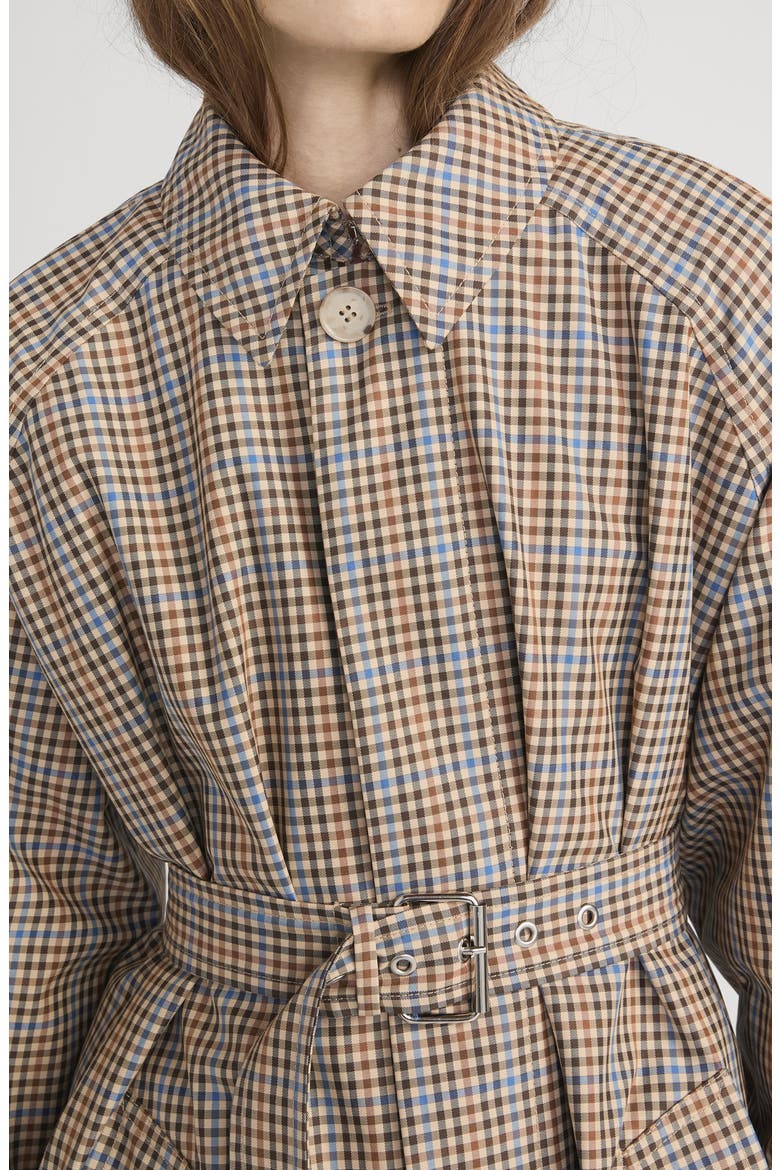 The Plaid Belted Coat, Alternate, color, MOCHA CHECK