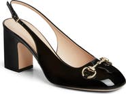 Gucci Lady Horsebit Slingback Pump