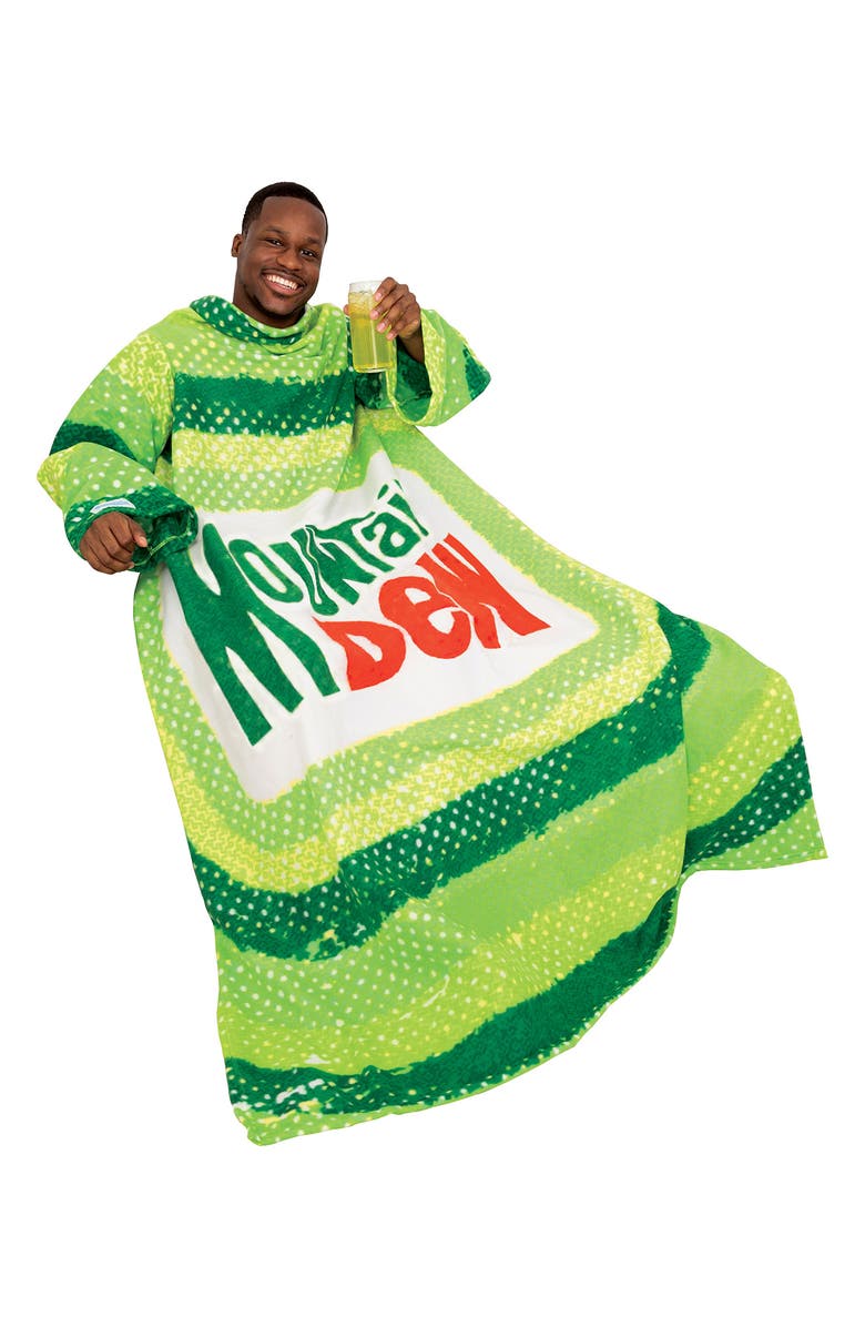 SNUGGIE Mountain Dew Wearable Blanket, Alternate, color, Green