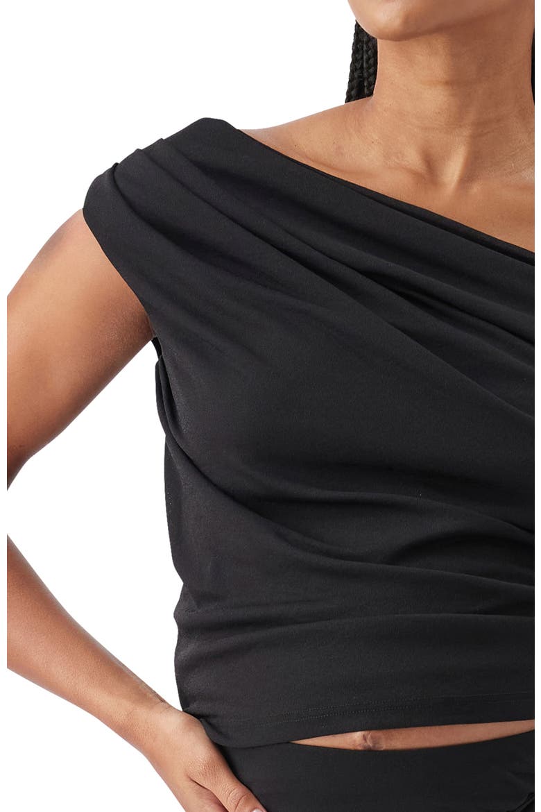 Rhi Off Shoulder Top, Alternate, color, Black