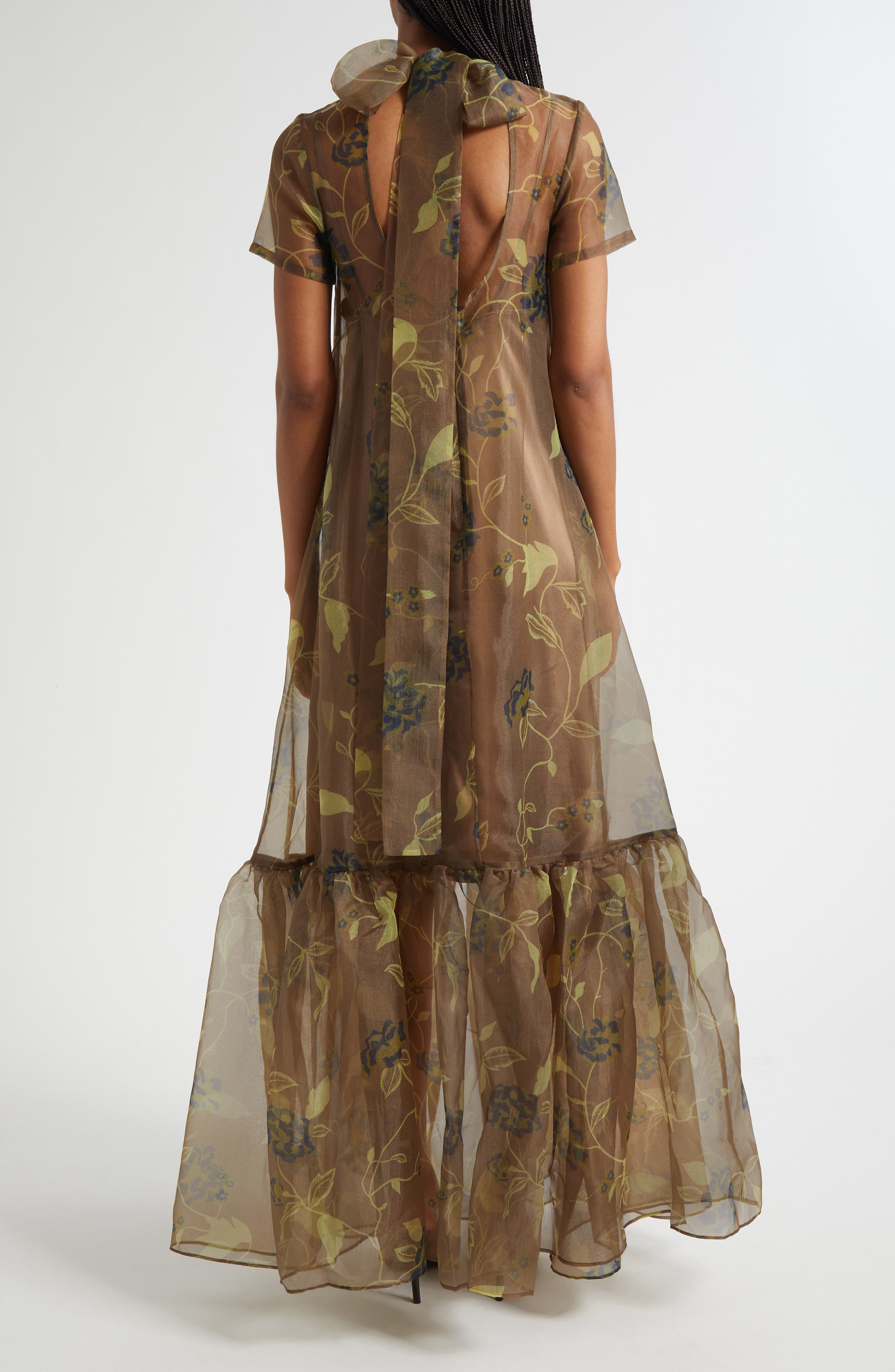 Calluna Floral Chiffon Dress - image 2