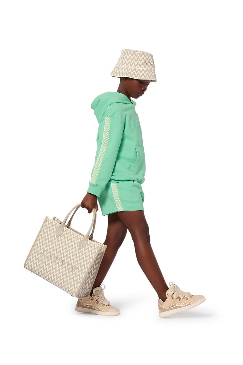 Hoodie Curb In Cotton, Alternate, color, Jade